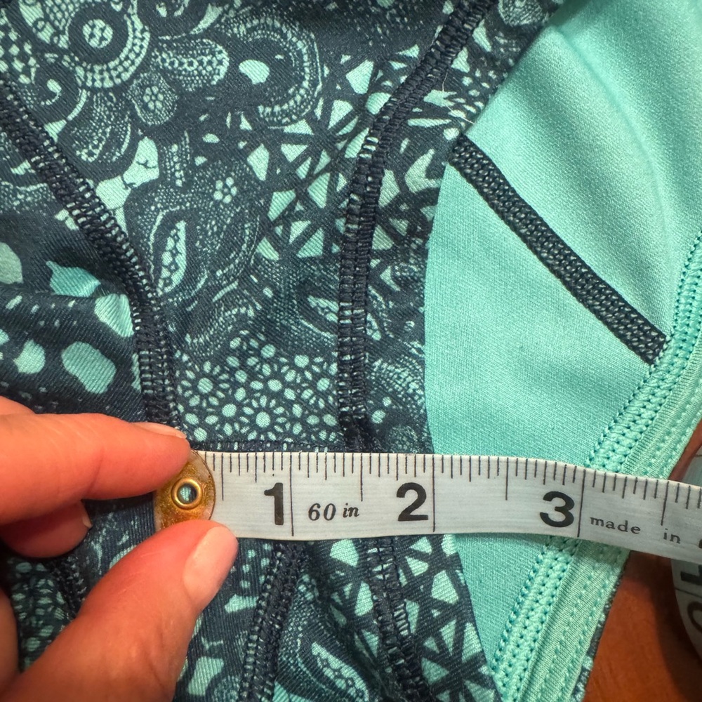 Lululemon Wunder Short - Pretty Lace- Bali Breeze/Alberta Lake- 2”inseam. - Picture 7 of 8